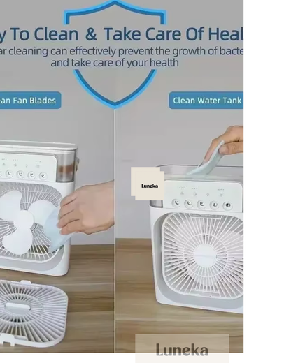 Mini Ventilador USB Tres en Uno y Luz LED